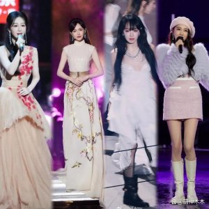 跨年舞台女星狂卷造型,赵露思穿搭超 60 万,杨紫礼服引不满