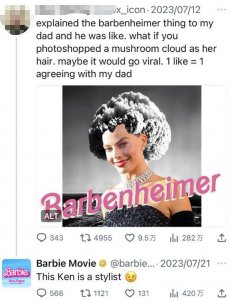 《芭比》借《奥本海默》宣传惹恼日本网民,华纳兄弟日本公司道歉