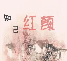 红颜知己什么意思