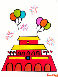 ​天安门简笔画大全 简笔画天安门画法