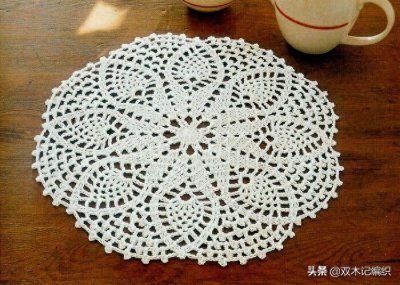 ​精选珍藏的几款漂亮圆形钩针坐垫编织图解