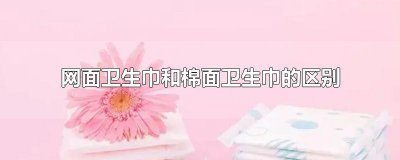 ​网面卫生巾和棉面卫生巾的区别