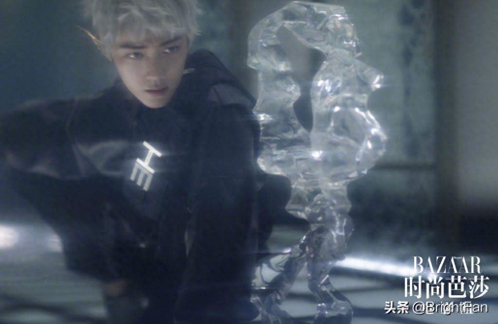 肖战时尚芭莎银发造型帅气写真大片