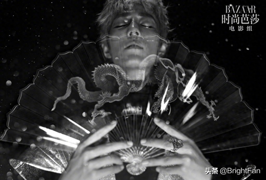 肖战时尚芭莎银发造型帅气写真大片