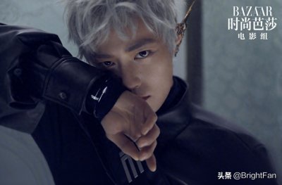 肖战时尚芭莎银发造型帅气写真大片