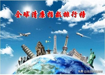 ​全球清廉指数排行榜，看看哪个国家最腐败？