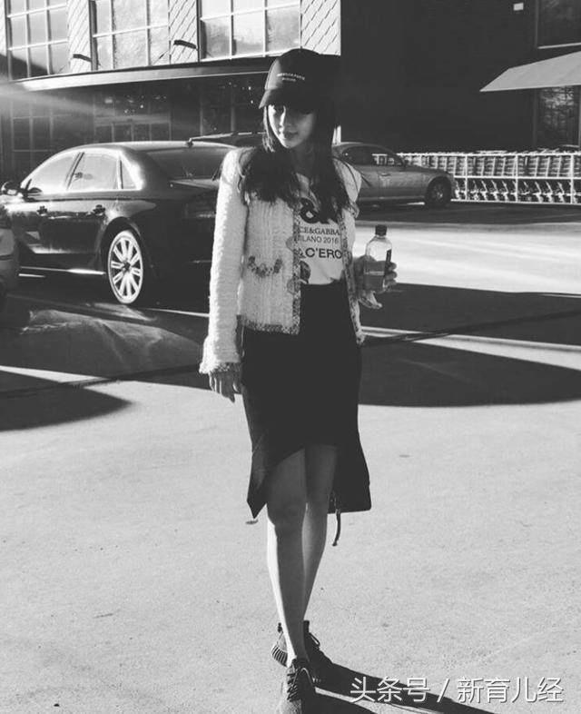 杨颖产后首次晒全身照