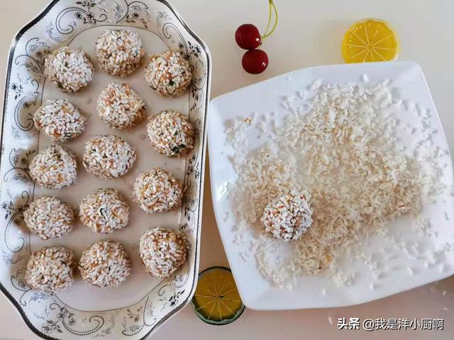 正宗蒸糯米肉丸子的做法（做糯米蒸肉丸记得加这2样）(4)