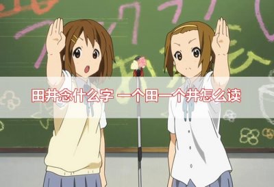​田井念什么字 一个田一个井怎么读