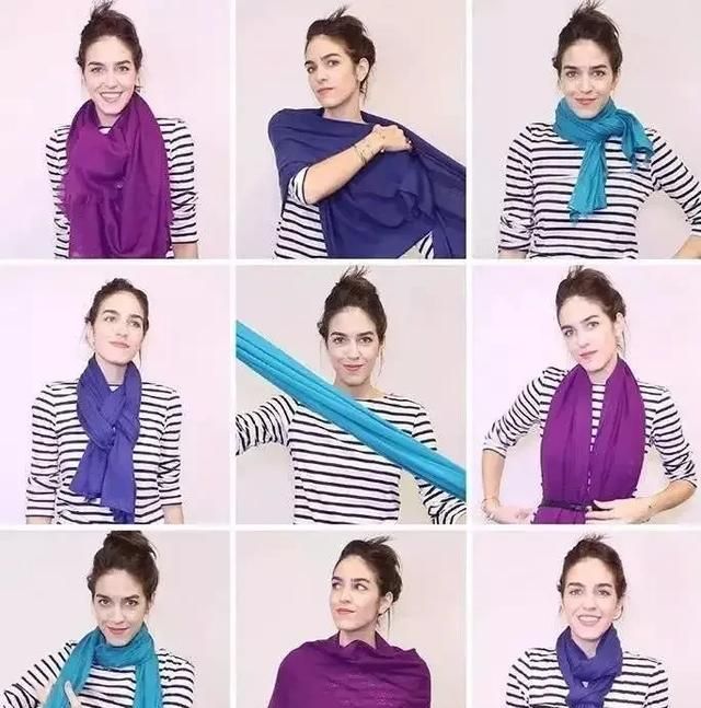 围巾的围法，五种围巾的围法？图3