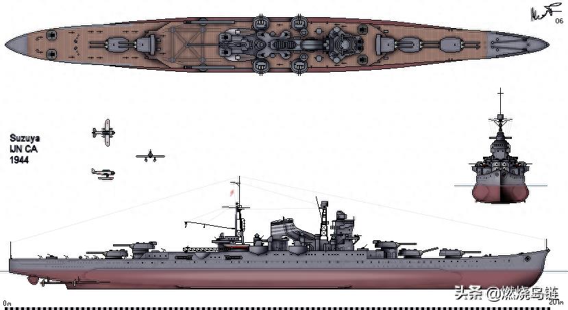 被称为“惊人的违约舰”的旧日本海军“最上”级重巡洋舰