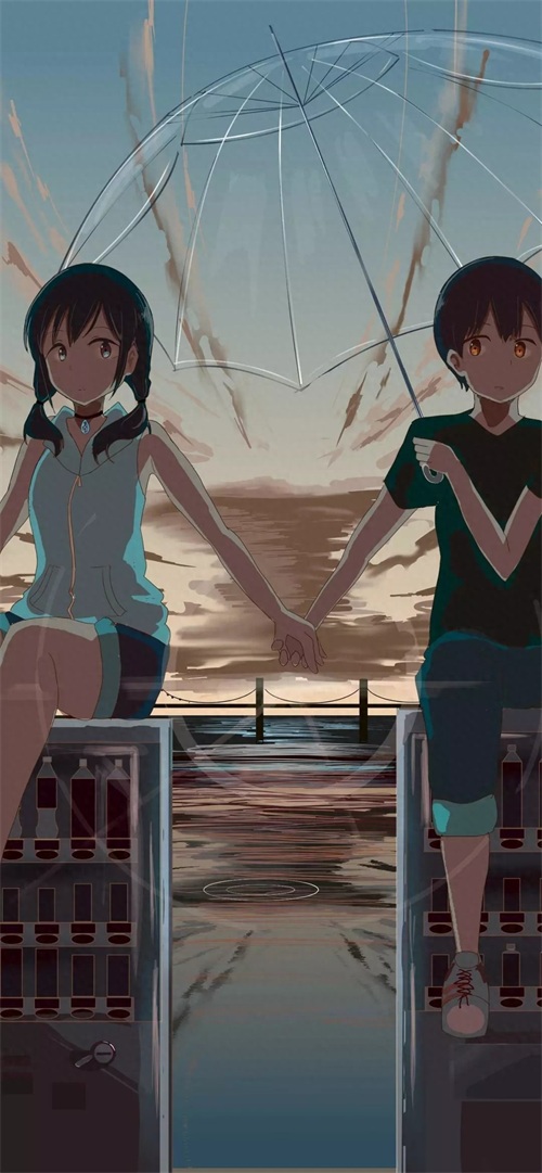 日本动漫电影天气之子，高清全屏手机壁纸，喜欢就拿走哦