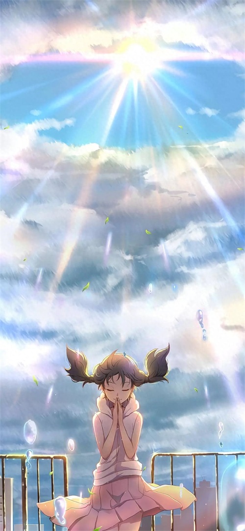 日本动漫电影天气之子，高清全屏手机壁纸，喜欢就拿走哦